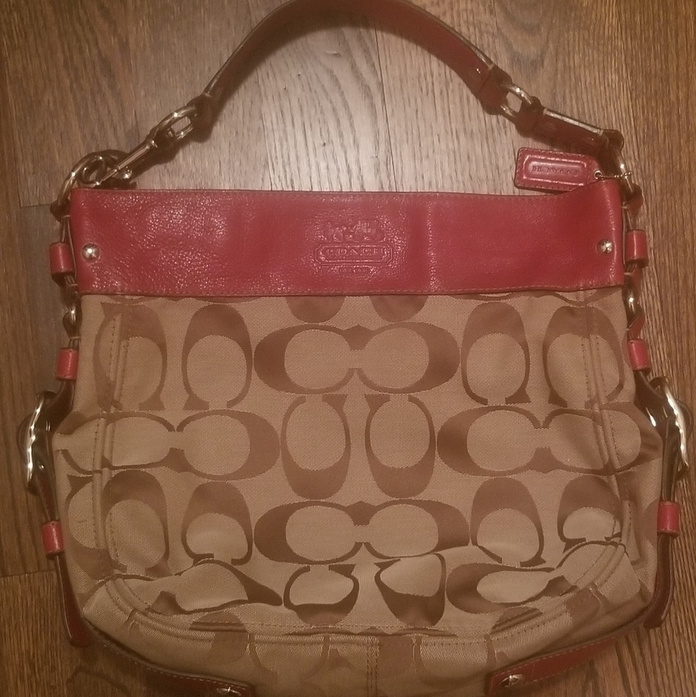 Large Red Coach Bag